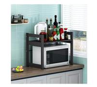 HDICUHNANU Estantes Cocina Rejilla Retráctil para Horno Microondas, Estante De Cocina Una Sola Capa para, Encimera, Olla Arrocera, Almacenamiento para EstanterÍa de PanaderÍa(Height 48cm)