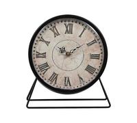 HDICUHNANU Reloj de Repisa Reloj de Mesa Decorativo Retro for el hogar, la Sala Estar, Oficina, Reloj Escritorio Simple Hierro Reloj de Escritorio Clásico Vintage