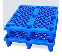 HDIJDY Almohadilla de almacén, Almohadillas de Rejilla de envío, palé de Piso liviano Hecho de Polietileno, palets Reutilizables para almacenar mercancías en el sótano (Color: Azul, tamaño: 800 x 1