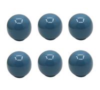HDJNal Juego de 6 pomos de cerámica con forma de bola azul con tornillos, 33 mm de diámetro, tiradores redondos vintage para muebles del hogar y la oficina, armarios de cocina, cajones y puertas de