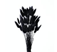 HDKAJL 50 Colas de Conejo Negras 40cm, Hierbas secas Boho salón Boda