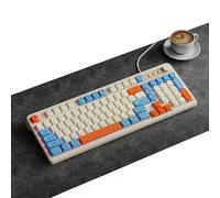 HDkxbf Teclados Experiencia De Teclado For Juegos Máximo Placer De Juego, Silencioso Y Eficiente: Comodidad Ergonómica El Teclado For Juegos Susurrante Incluye Un Mouse del Mismo Color(B)