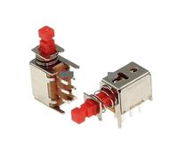 HDKYSWBUEJ 10Pcs Direct Key Switch The Keys of Switch PS-22F03 Self - Locking Power Switch 6Pin Push Button Switch A03