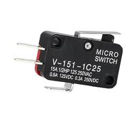 HDKYSWBUEJ 10pcs V-151-1C25 SPDT 1 NO 1 NC Short Straight Hinge Lever Arm Limit MicroSwitch E-Switch