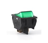 HDKYSWBUEJ 1pc Become Warped Board Ship Type Switch 4 Feet 2 Black, Green with Light R13-87 10A/250V