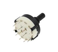 HDKYSWBUEJ 1pc RS26 4 Pole Position 3 Selectable Band Rotary Selector Switch Single Deck Rotary Switch Band Selector