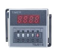 HDKYSWBUEJ 1Pcs Electrical Time Relay TGJS1-S Digital Display DH48S JSS48A 220 24V with Pause Reset(TGJS1-S(DH48S) AC220V)