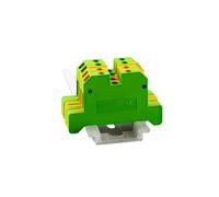 HDKYSWBUEJ Conductor de Cable 10 Piezas EK-2.5/35 Conector de conexión a Tierra con Tornillo Bloques de terminales de riel DIN EK2.5/35