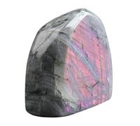 HDKYSWBUEJ Labradorite Purple Flash Moonstone Rough Crystal Irregular Quartz Gemstone for Decor Gifts Tumbling Cabbing Polishing Fountain Rock,100~200g