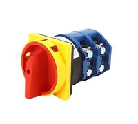 HDKYSWBUEJ SZW26-160A 2GS 88X88mm Panel 2 Position 2 Pole 8 Screw Terminal Changeover Power Cut-Off Padlock Knob CAM Switch