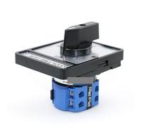 HDKYSWBUEJ SZW26/LW26-20/2V 20A 660V 8 Terminals 2 Pole Voltmeter Manual Rotary 4-Position Voltage CAM Switch 64X78mm Panel