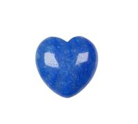 HDKYSWBUEJ Various Materials Gemstones Rose Quartz Crystals Love Heart Shaped Amethyst Home Decoration (Color : Blue