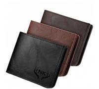 HDLOVE Cartera De Cuero Personalizada para Hombre con Nombre Grabado Cartera Plegable De Cuero, Regalo para Papá, Esposo, Novio O Hijo con Opciones De Diseño para Un Regalo Verdaderamente Único