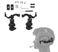 Hdlsina Múltiples ángulos de rotación ARC Rail Adapter Accesorios para auriculares tácticos (negro)