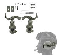 Hdlsina Múltiples ángulos de rotación ARC Rail Adapter Accesorios para auriculares tácticos (verde)