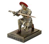 HDMbigmi Roman Legion Soldier Knight - Soporte para bolígrafos, organizador de escritorio y accesorios para oficina y hogar (bronce)