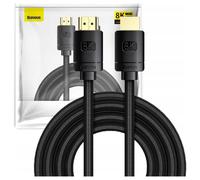 HDMI 2.1 Baseus Definición 8K 60Hz, 3D, HDR, 48Gbps, , Compatible con , 4K, TV, Proyectores, Calidad, Negro