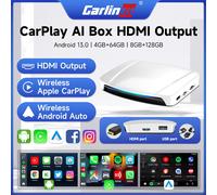 CarlinKit-Dispositivo de TV inteligente, dispositivo con salida de vídeo HDMI, Android 13, CarPlay, AI Box SM6225, 8 núcleos, Android Auto inalámbrico, pantalla dividida, 2025 SM6225 NA UHD 8GB RAM 12