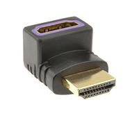 HDMI Compacto 90 Grado ángulo Adaptador Femenino Enchufe a Masculino Clavija