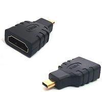 HDMI hembra a micro HDMI tipo D macho adaptador F/M convertidor conector HD TV GOLD4