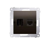 HDMI + Hembra Ordenador RJ45 Cat.6 Simon 54 DGHRJ45.01/46
