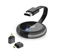 HDMI inalámbrico, transmisor HDMI inalámbrico, 165 pies/50 m 4K/5G a monitor/proyector para transmisión de televisión/pantalla, producciones multicámara, color negro