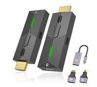 HDMI Inalámbrico, Transmisor y Receptor Inalámbrico 4K, HDMI Wireless Extender para Transmitir Video y Audio Desde una Portátil/PC/TV Box a un Monitor/Proyector/TV, Plug & Play (30m)