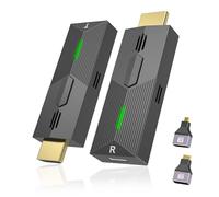 HDMI Inalámbrico, Transmisor y Receptor Inalámbrico con Decodificación 4K, HDMI Wireless Extender para Transmitir Video y Audio Desde una Portátil/PC/TV Box a un Monitor/Proyector/TV, Plug & Play