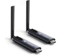 HDMI Inalámbrico Transmisor y Receptor, Lemorele 5G 200M/656FT Transmisión Inalámbrica HDMI,1080P,Compatible con la transmisión de Video Desde cámaras y TV Box a monitores y proyectores