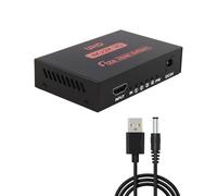 HDMI Splitter 1 in 4 out, Splitter HDMI Divisor Salidas 4K 30Hz 3D para PS3/4, Xbox, PC, TV, Monitor, Proyector | Duplicador 1x4 Plug & Play sin Pérdida de Señal