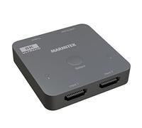 HDMI Switch 2.1 - Marmitek AS28 - Conmutador HDMI 8K - 4K 120Hz - HDR - ALLM - VRR - QFT - QMS - 2 entradas / 1 Salida - Adaptador HDMI 4K120-48Gbps - Dolby Digital - Sin Calidad pérdida