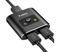 HDMI Switch 4K 60Hz hdmi Splitter, Conmutador HDMI Switcher Bidireccional Entrada 2 a 1 Salida o Switch 1 a 2 Salida, Soporta 4K, 3D y 1080P para HDTV, BLU-Ray Player, PS3, PS4, DVD, DVR, Xbox