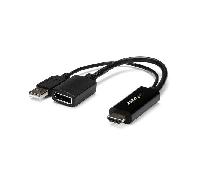 Adaptador - StarTech.com HD2DP Conversor HDMI a DisplayPort 4K Alimentado por USB Adaptador