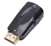 HDMI to VGA Adapter Female to Male 1080P Converter with Audio for PC | 1080P HD Video Output, 3.5mm Audio Jack, PC Laptop Monitor Projector