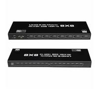 HDMI2.0 HD Digital 8X8 Matrix, 4K/60HZ/1080P144HZ, 8X8 Switcher Splitter RS232 IR Control remoto para monitor PC a TV