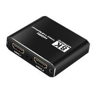 HDMI2 1 divisor en 2 compatible con 8K60hz 4K120hz 1080P240hz 3D CEC duplicado compatible con TV Box Computer DVD Player