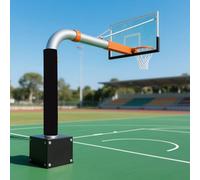 HDMOZUYT Acolchado Envolvente para Postes de Baloncesto, protección para Jugadores, 1,8 m de Alto, para Exteriores, con Cierre de fijación, para áreas de Juego/canchas Deportivas (diámetro Negro