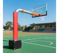 HDMOZUYT Acolchado Envolvente para Postes de Baloncesto, protección para Jugadores, 1,8 m de Alto, para Exteriores, con Cierre de fijación, para áreas de Juego/canchas Deportivas (diámetro Rojo