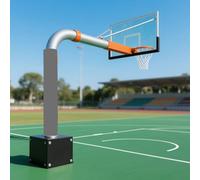 HDMOZUYT Acolchado Envolvente para Postes de Baloncesto, protección para Jugadores, 1,8 m de Alto, para Exteriores, con Cierre de fijación, para áreas de Juego/canchas Deportivas (diámetro Gris