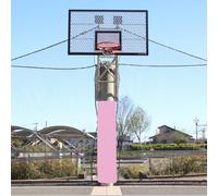 HDMOZUYT Almohadilla Redonda para Poste de Baloncesto de 1,8 m de Alto, para Exteriores e Interiores, Cuadrada, con Fijaciones, para Cubrir pilares, Ideal para Parques Infantiles, garajes y gimn