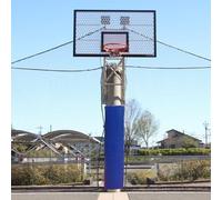 HDMOZUYT Almohadilla Redonda para Poste de Baloncesto de 1,83 m de Alto, para Exteriores e Interiores, Cuadrada, con Fijaciones, para Todo Tipo de Clima, Decorativa para Parques Infantiles, gara