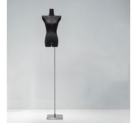 HDMOZUYT Maniquí Femenino de Altura Ajustable con Brazo Desmontable, Modelo articulado, Torso sujetable con alfileres para exhibición de Ropa, Tienda de Costura, Beige A1 (Negro A1)