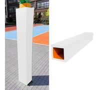 HDMOZUYT Protector para Postes de Baloncesto, Protector Cuadrado para Postes de 4x4 a 8x8, Barrera Protectora para gimnasios y garajes, con Cobertura Total, 8x8 Pulgadas (Poste Blanco de 5"x5" [
