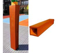 HDMOZUYT Protector para Postes de Baloncesto, Protector Cuadrado para Postes de 4x4 a 8x8 Pulgadas, Barrera Protectora para gimnasios y garajes, con Cobertura Total, 8x8 Pulgadas (Poste Naranja