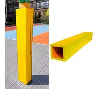 HDMOZUYT Protector para Postes de Baloncesto, Protector Cuadrado para Postes de 4x4 a 8x8 Pulgadas, Barrera Protectora para gimnasios y garajes, con Cobertura Total, 8x8 Pulgadas (Poste Amarillo