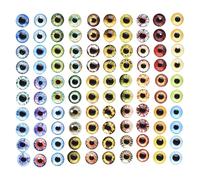 HDOYTXXM 100 uds/Inserciones de Ojos de Vidrio Premium diseños Mixtos Adornos artesanales para Arte de joyería Estilos aleatorios cabujones de Ojos de Vidrio