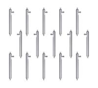 HDOYTXXM 15pcs Relojes Izquierda Para Quitar Set Correa Herramienta Pasadores Izquierdos Para Reparación Y Extracción De Correa De Acero Inoxidable Reloj Muelle Barra De Muelle, 18 mm.