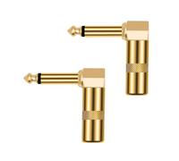 HDOYTXXM 2 unids/set 6.35mm conector conectores 6.35 soldadura conveniente conexión portátil 1/4 pulgada soldadura tipo guitarra conectores