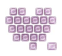HDOYTXXM 21 Piezas de Teclas en para, Perfil MOAs de corazón, Suplementos 1U 1.25U, Teclas para Juegos, teclados de Botones, Teclas de de Transparencia