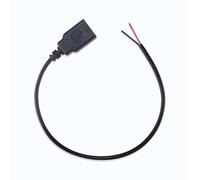 HDOYTXXM 30 cm/1 m/2 m USB 2.0 tipo A FEMPY 2 pines alargador cable de alimentación CC 5 V PowerSupply adaptador de carga cable PowerSupply cable carga